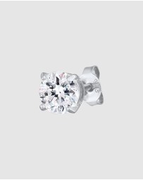 Kuzzoi - ICONIC EXCLUSIVE - Earrings Male Stud Swarovski® Crystals Single 925 Sterling Silver