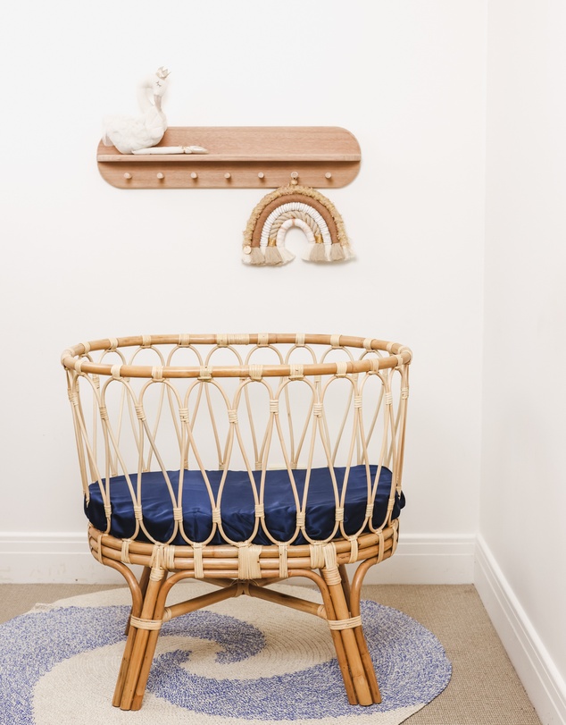 SILK MAGNOLIA - Pure Silk Fitted Bassinet and Cot Sheets