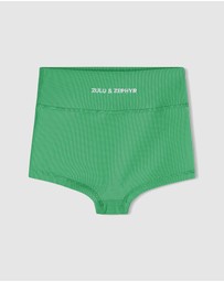 Zulu & Zephyr Mini - Mini Stripe Rib Boy Shorts - Kids