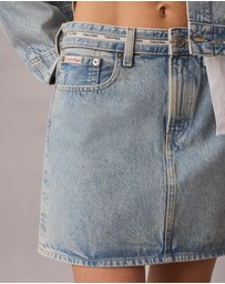 Calvin Klein Jeans - Denim Logo Tape Mini Skirt
