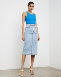 Sofia Irina - Ribbed Knit Tank Top