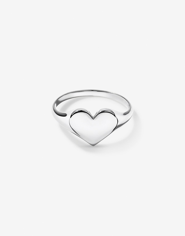 Michael Hill - Heart Signet Ring in Sterling Silver
