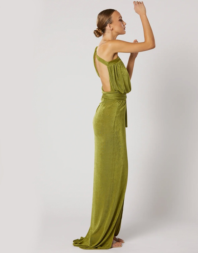 Winona - Xenia Wrap Maxi Dress Green