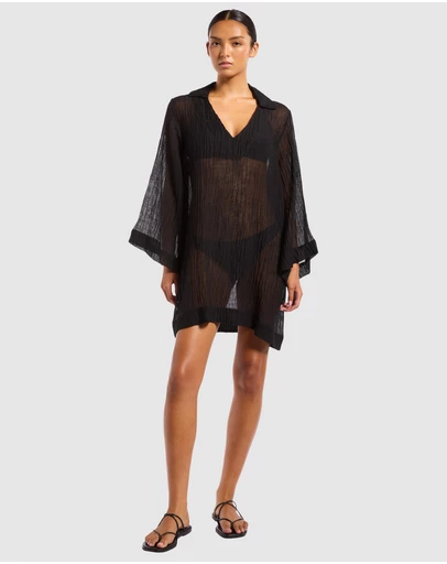JETS - Wave Gauze Sheer Mini Cover Up