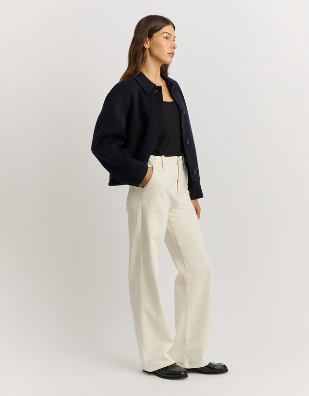 Toorallie - Button Front Wool Jacket