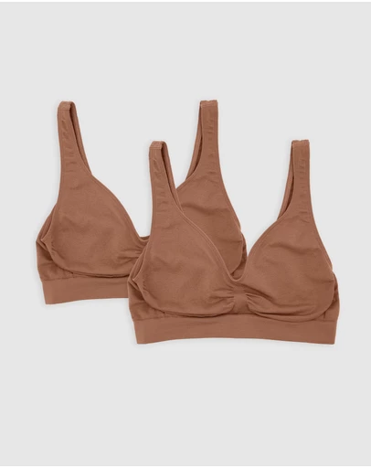 Ambra - 2 Pack Bare Essentials Recycled Nylon Shaper Bra