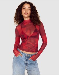 MINKPINK - Airi Mesh Top