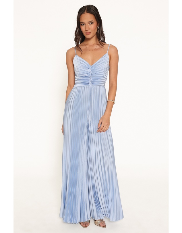 Petal & Pup - Angelique Pleated Jumpsuit - Light Blue