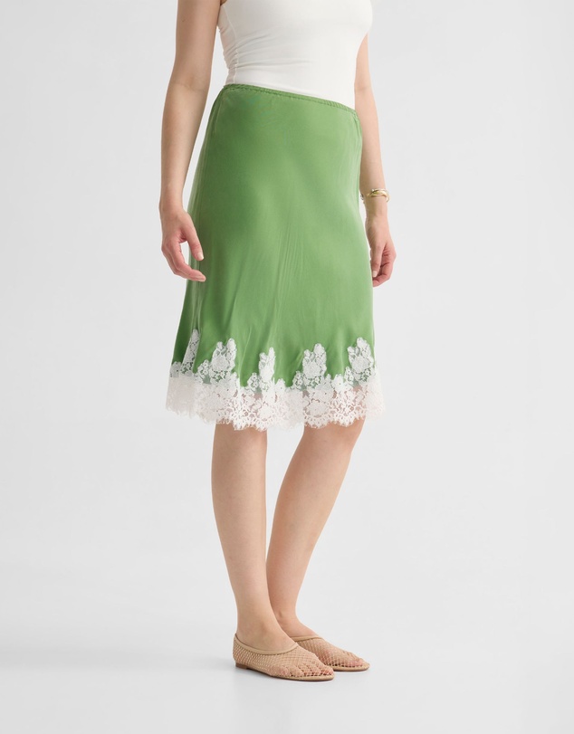 Oxford - Frieda Lace Trim Skirt