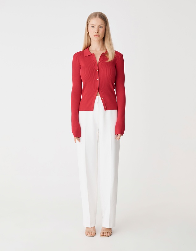 Forcast - Bristol Collared Rib Cardigan