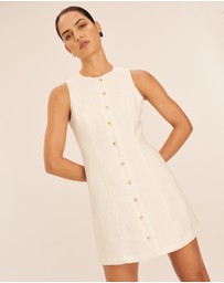 AERE - Linen Button Down Mini Dress