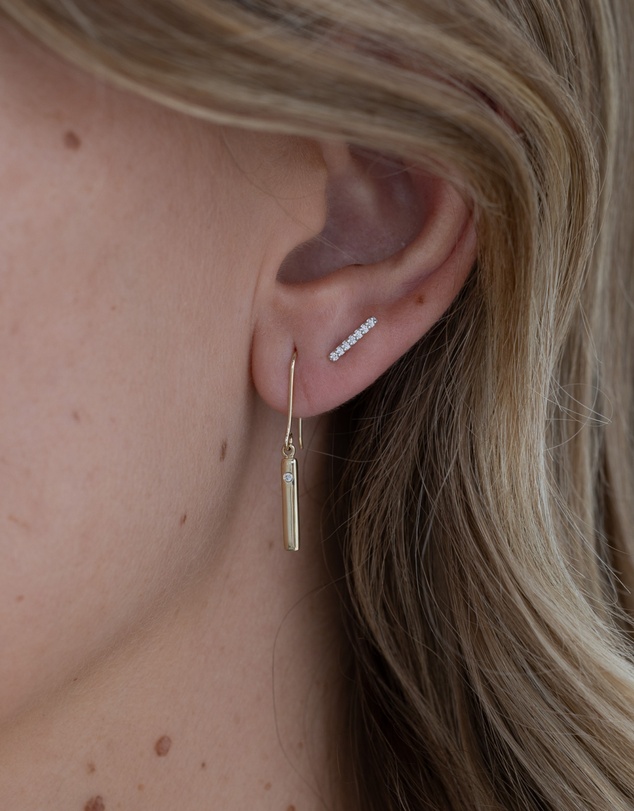 Luna Rae - Solid Gold - Amore Diamond Earrings
