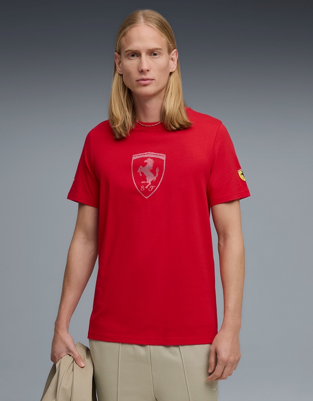 Puma - Scuderia Ferrari Tonal Shield Tee - Men