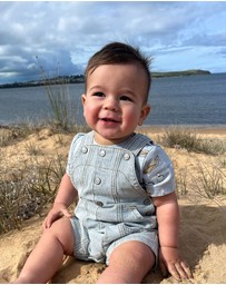 Bebe by Minihaha - Indigo Stripe Overall