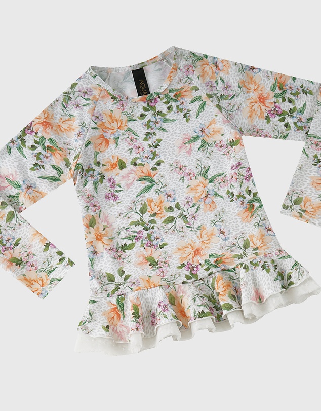 Aqua Blu Kids - Honeysuckle Long Sleeve Rash Vest Set - Kids