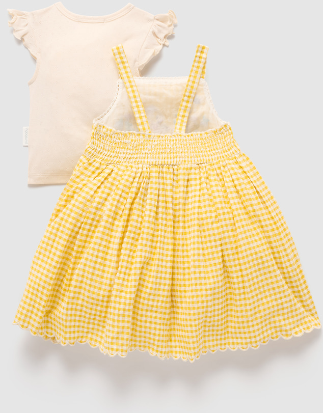 Purebaby - Gingham Sundress-Kids-Babies
