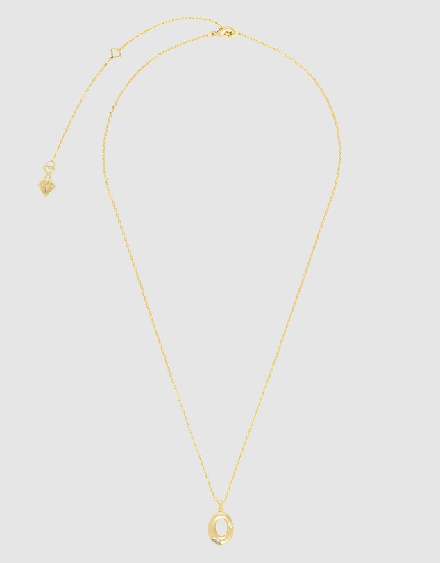 Wanderlust + Co - Alphabet Bubble Pendant Necklace - Letter O