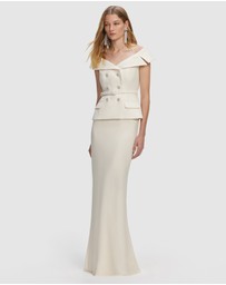Self Portrait - Boucle Maxi Dress