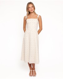 Petal & Pup - Clarissa Midi Dress - White Betty