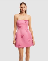 LEO LIN - Roselle Bow Mini Dress