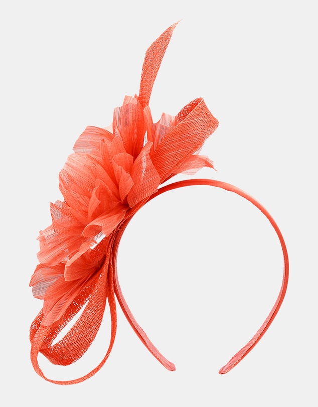 Morgan & Taylor - Wrenn Fascinator in Orange