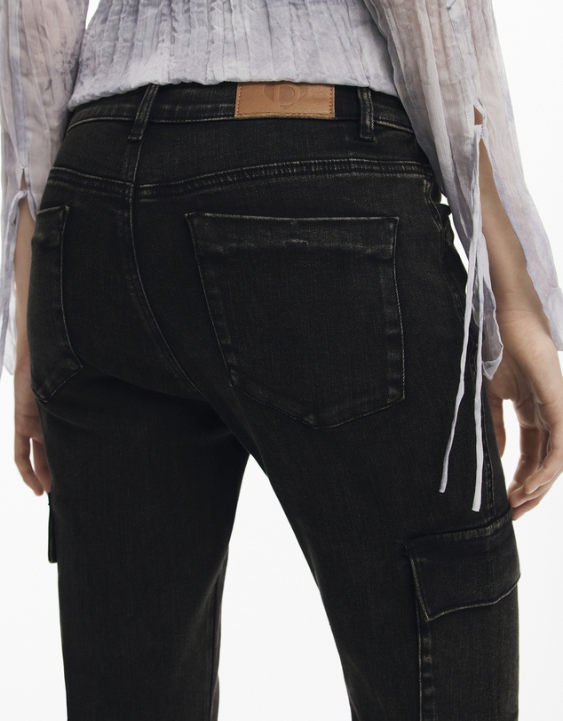 Desigual - Straight jeans with multiple pockets
