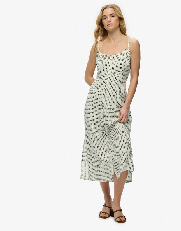 Superdry - Print Button Down Cami Midi Dress