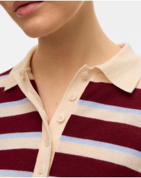 Vero Moda - Sikita Stripe Polo Knit