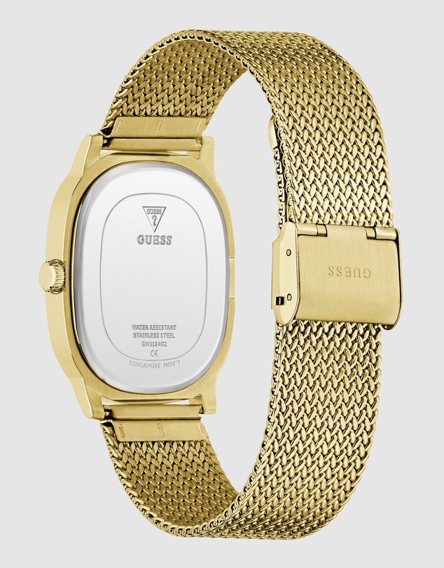 GUESS - GUESS Mens Gold-Tone Analogue Watch