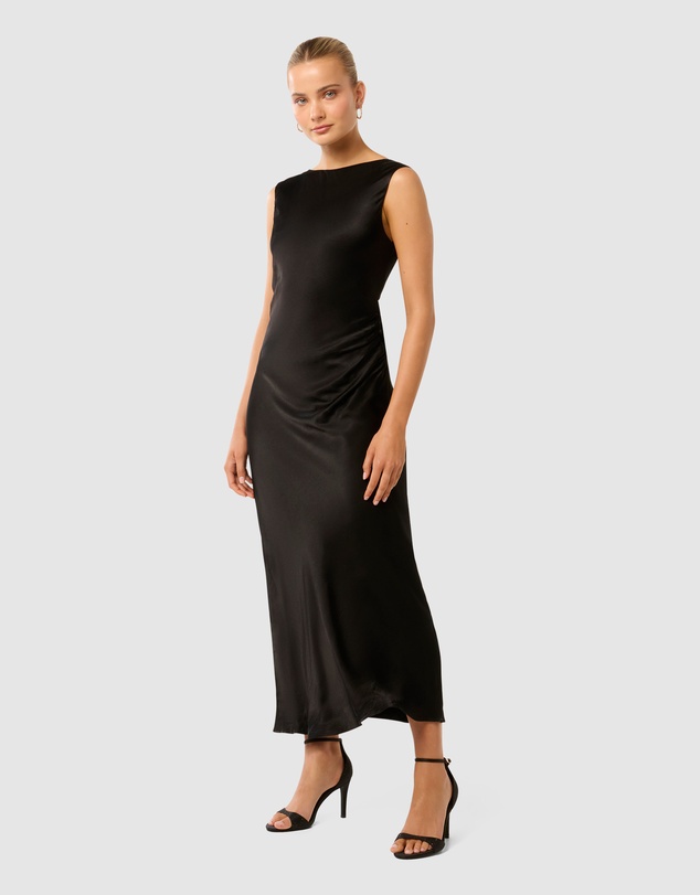 Forever New - Eileen Open Back Satin Maxi Dress