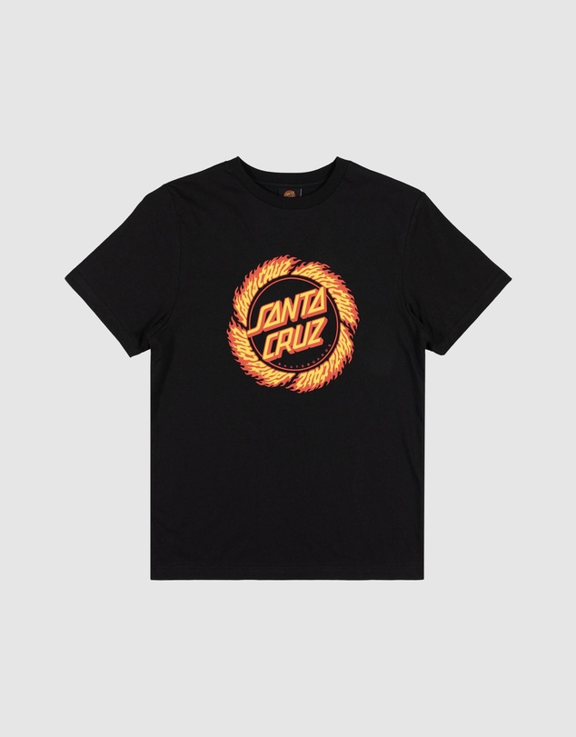 Santa Cruz - Flame Ringed Dot Front Tee - Teens