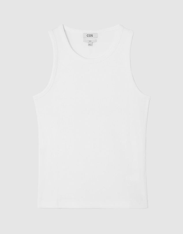 COS - Slim Ribbed Cotton Tank Top