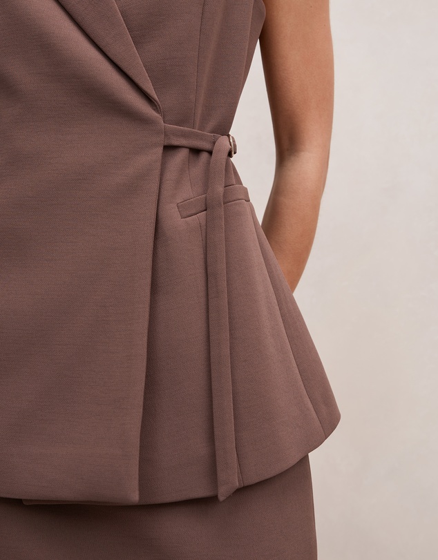 Forever New - Demi Tie Sleeveless Blazer