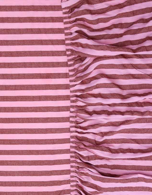 Mosey Me - Sundae Seersucker Fitted Sheet