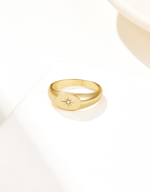 Mestige - True North Ring - 18K Gold Plated