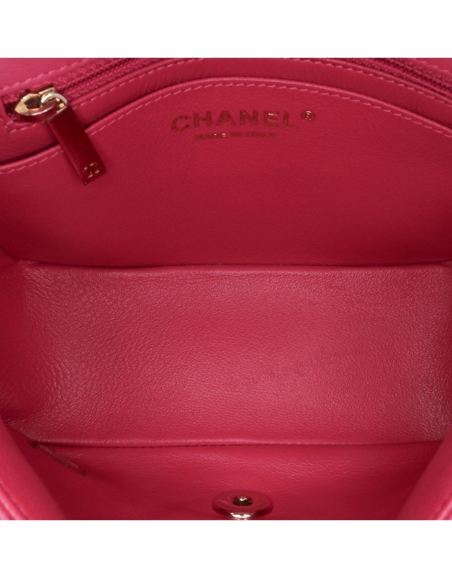 Pre-Loved by Azura Reborn - Pre-Loved Mini Square Classic Chevron Lambskin Single Flap