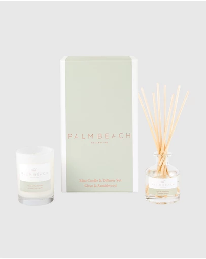 Palm Beach Collection - Clove & Sandalwood Mini Candle & Diffuser Gift Pack