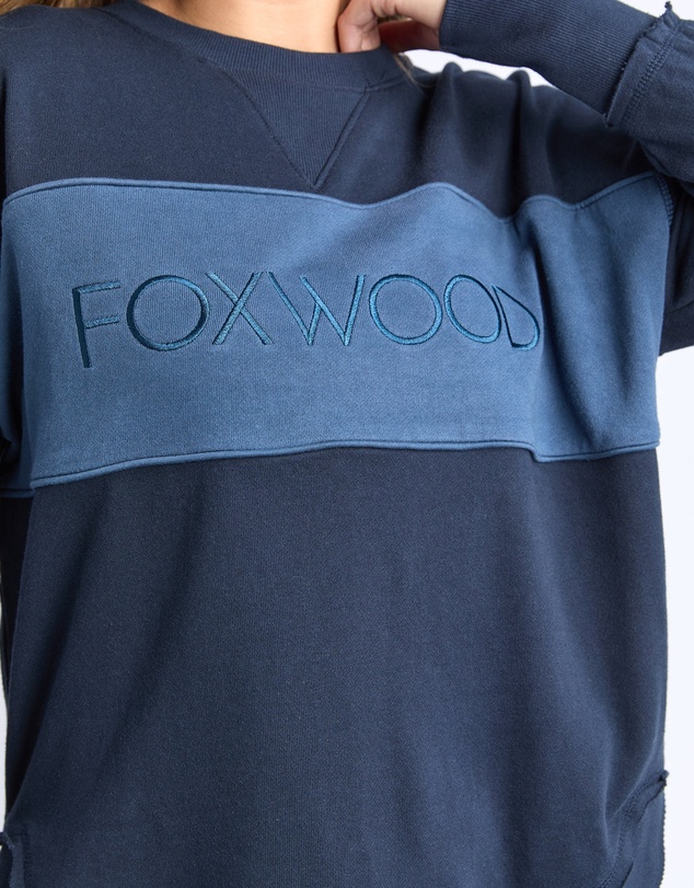 Foxwood - Simplified Tonal Crew Navy
