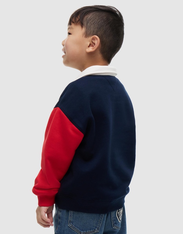 Tommy Hilfiger - Colour-Blocked Terry Rugby Sweatshirt - Kids