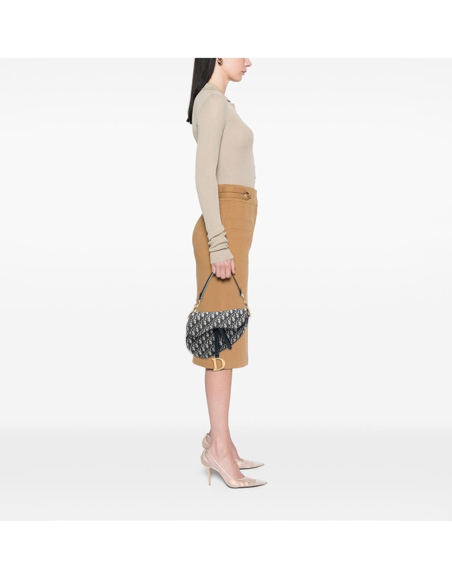 Pre-Loved by Azura Reborn - Pre-Loved Oblique Canvas Saddle Bag