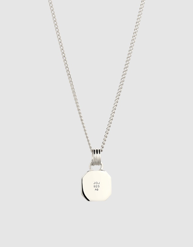 Kuzzoi - ICONIC EXCLUSIVE - Enamel Octagon Pendant Necklace in 925 Silver