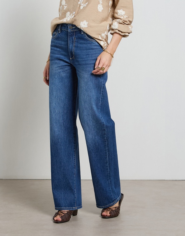 DRICOPER DENIM - Lina Mid Rise Pacific Straight Leg Jeans