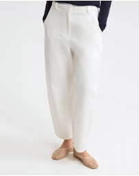 Oxford - Etta Barrel Leg Cotton Pant