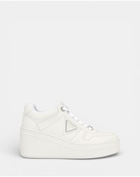 GUESS - Rozinn Lace-Up Platform Wedge Sneakers