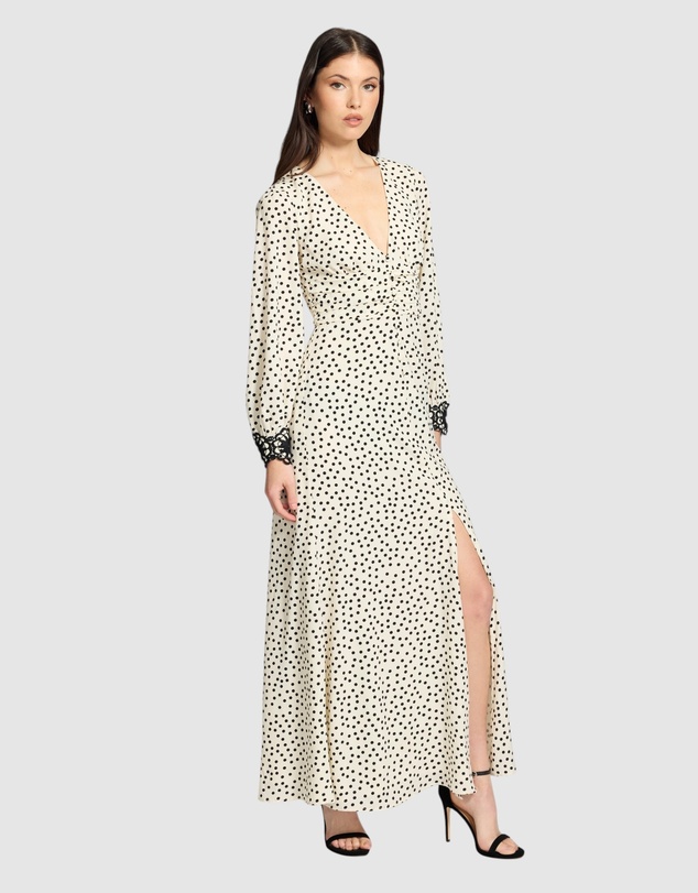 Honey and Beau - Arie Long Sleeve Frill Dress