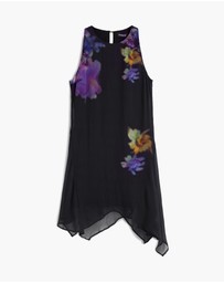 Desigual - Tulle dress tunic flowers
