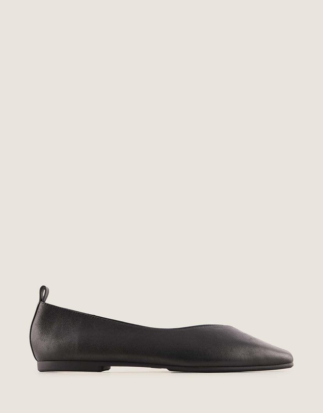 Shelly Shen - Nico Ballet Flats Black Leather