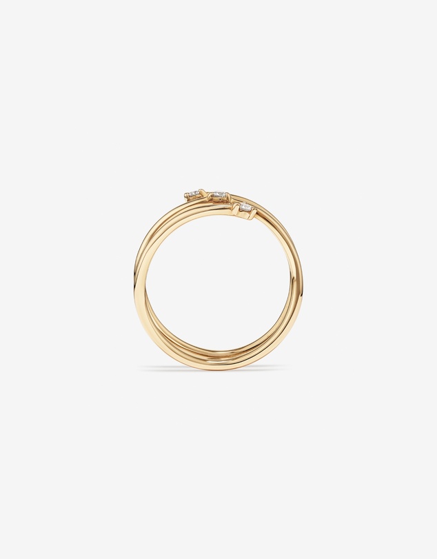 Michael Hill - Diamond Accent Wrap Around Ring in 10kt Yellow Gold