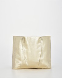 Cobb & Co - Elara Metallic Leather Tote