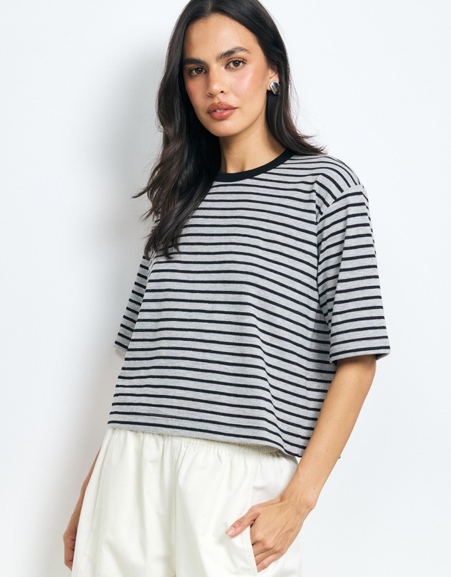 AERE - Stripe Relaxed T-Shirt